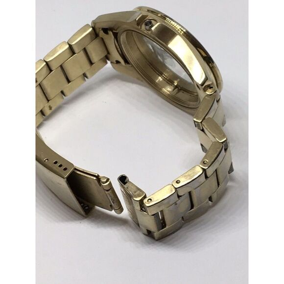 Authentic Fossil Watch Parts Links Case Band 18mm Stainless Steel Gold A673 - Picture 10 of 10